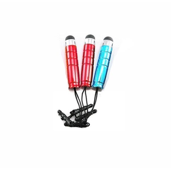 🖋️ 3 Pack Mini Bullet Stylus Drawing Pens for Touch Screens with Dust Plug NEW - Picture 1 of 8